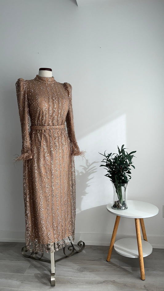 Laura evening dress (beige)