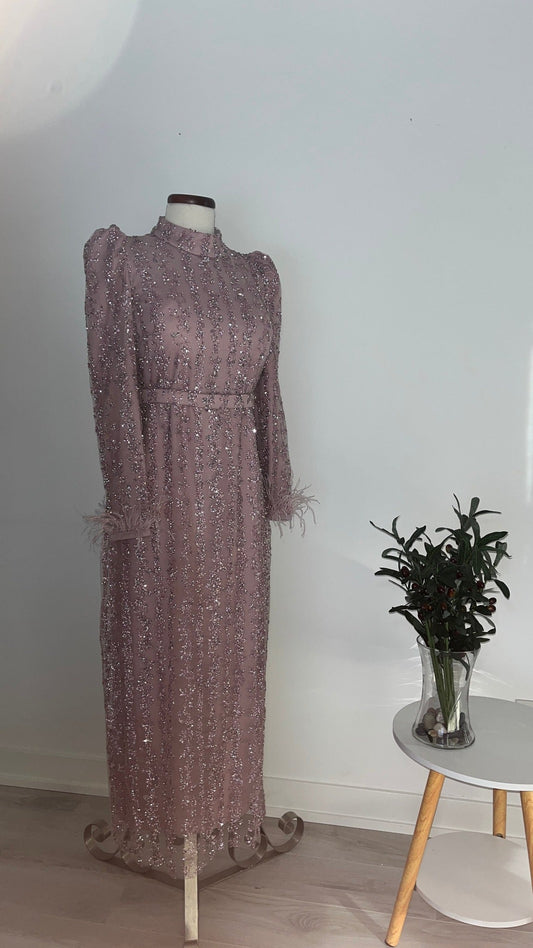 Laura evening dress (mauve)